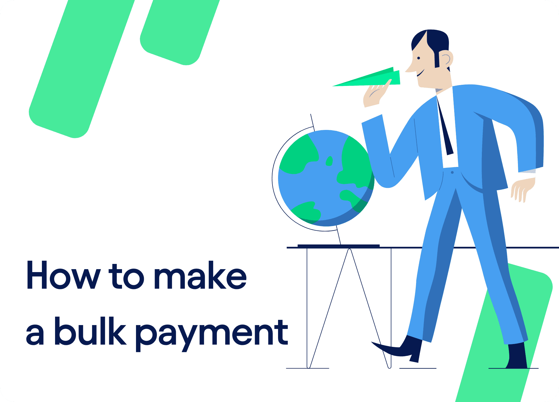 How to make a bulk payment?